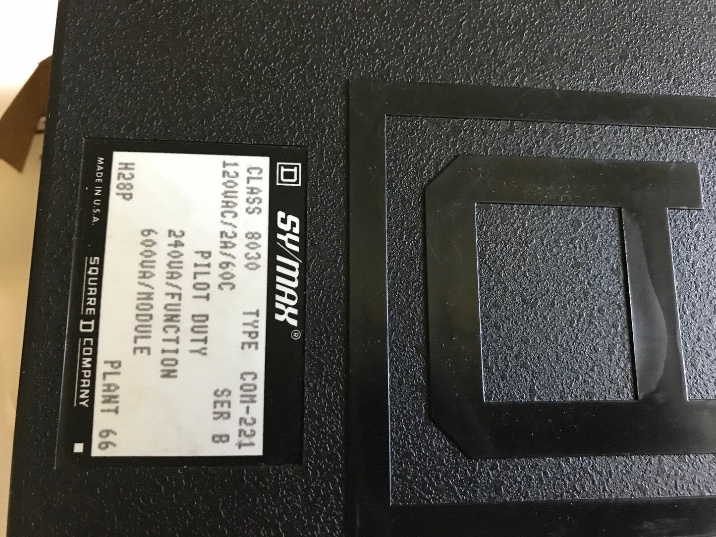 New Square-D 8030 Com-221 Plc Output Sy/Max Pilot Duty Progammable,Ep