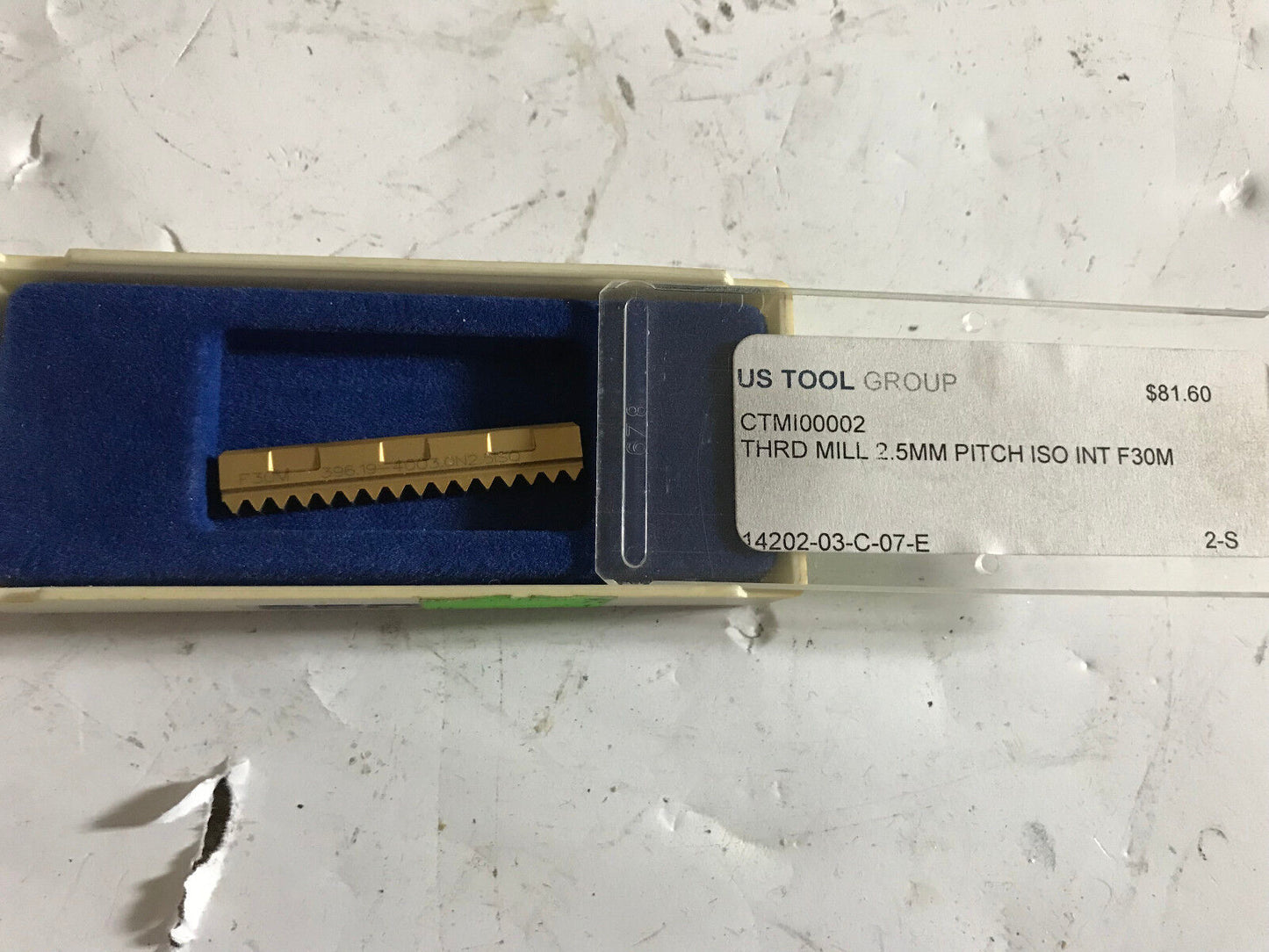 Us Tool Ctmi00002,Ctm100002,Seco 396.19-4003.0N2.5Iso,F30m Milling Cutter,Eo