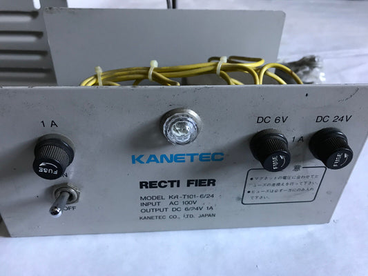 Kanetec Kr-T101-6/24 Rectifier Dc Power For Electromagnetic Holder,Ax