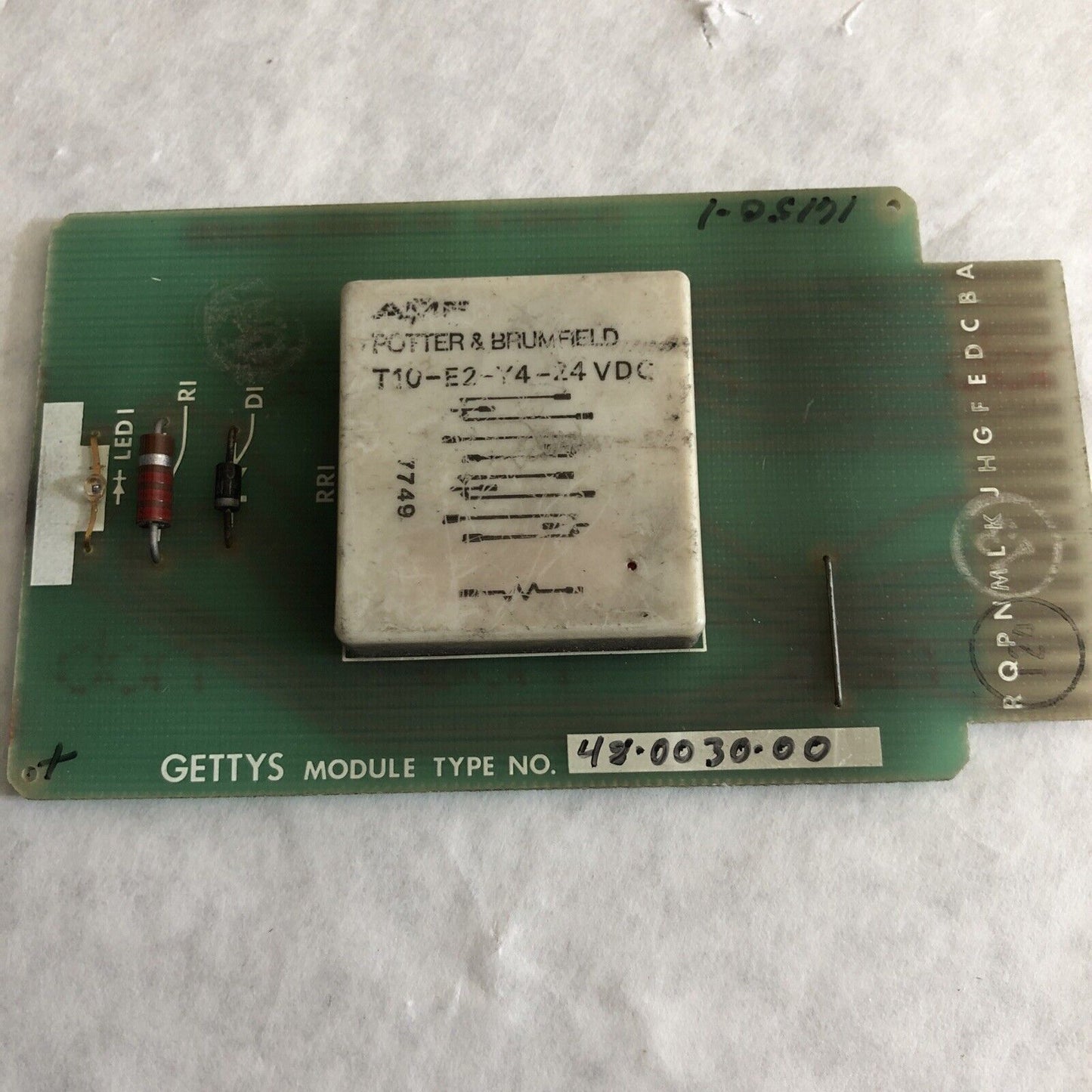 Gettys 48-0030-00,48-0030-101 Elwood Corporation Pc Relay Module , Bw