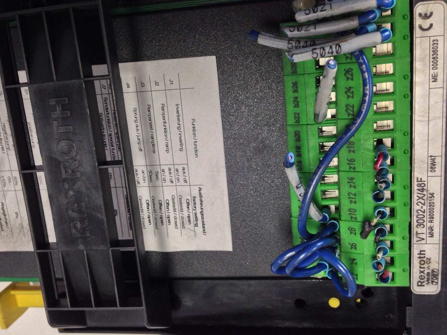 Rexroth Vrpa2-1 Analog Hydraulic Amplifier Proportional,Vt3002-2X/48F,En