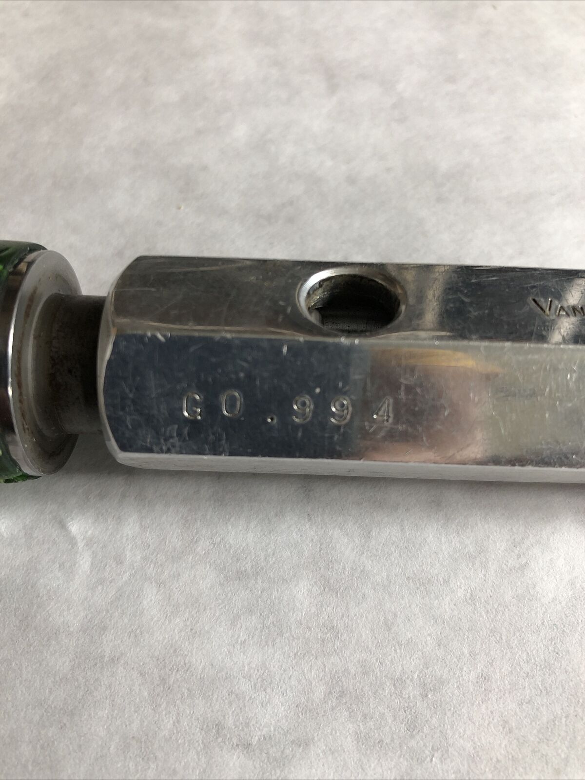 Van Keuren Plug Gage Go .994 No Go 1.004 20366,Bi