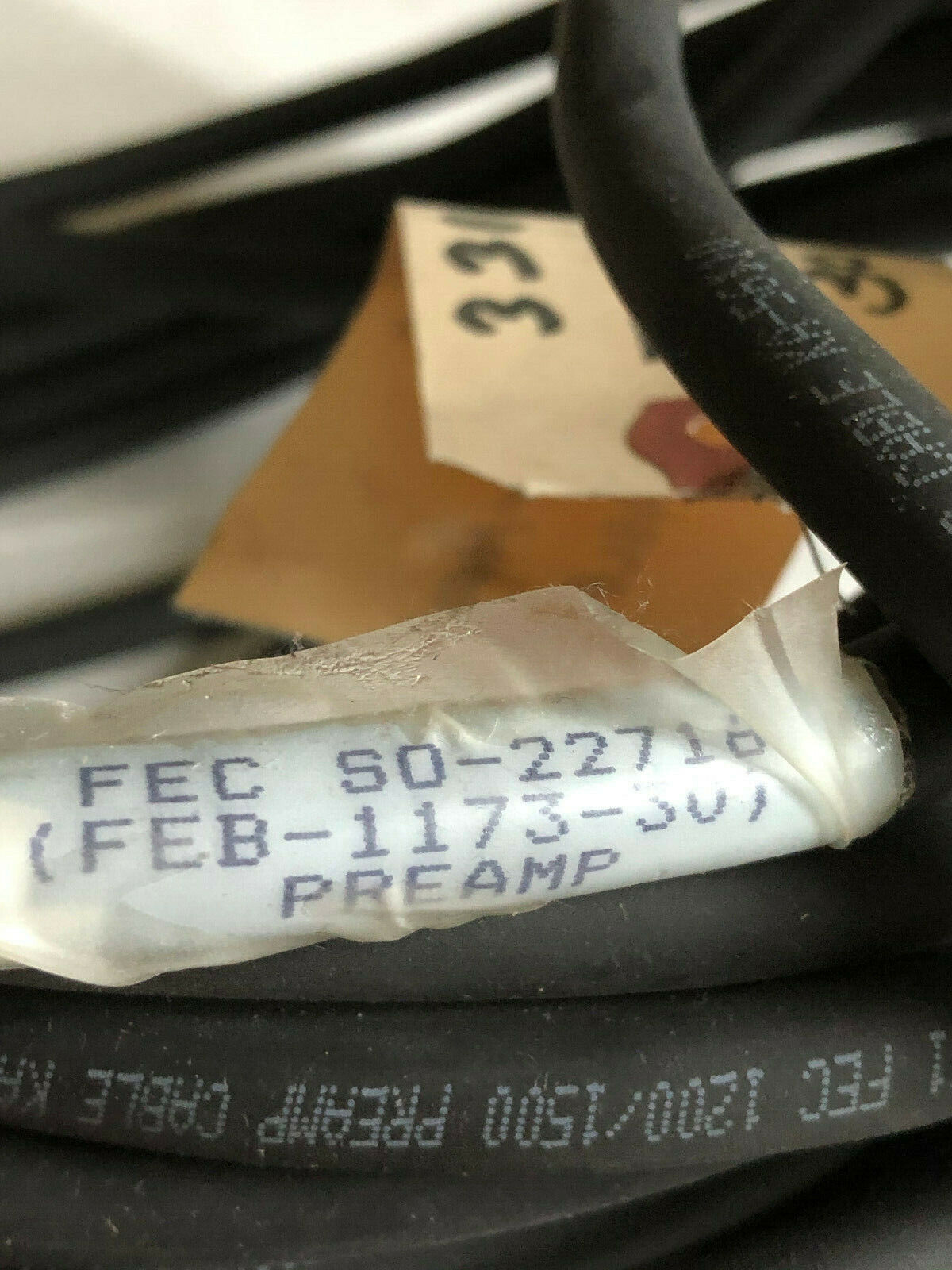 New Robotic Fec S0-22716,Feb-1173-30,J-10260-1 Preamp Encoder Servo Calble,Bu