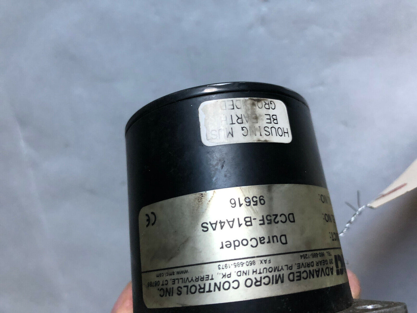 Amci Dc25f-B1a4as Duracoder Encoder, Shaft Diameter: 3/8",Encoder,Si