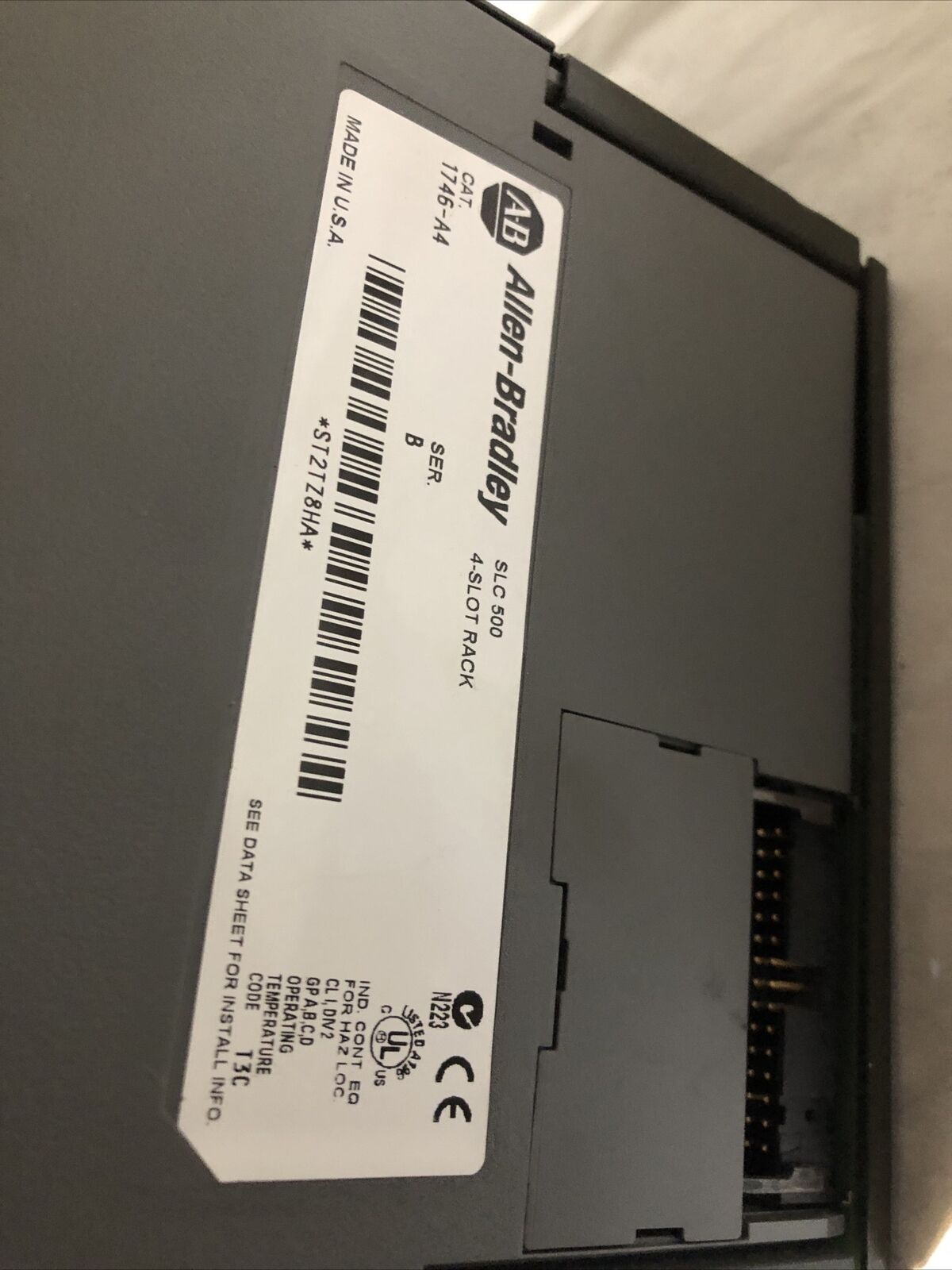 Allen Bradley 1747-L524 Slc 5/02 Cpu,1746-A4,1746-P2,1746-Ib16,1746Ow1,Slc500,Bv