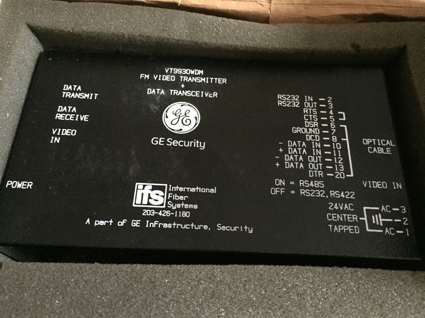New Gm Vt9930wdm,Ge Ifs Security  Fm Video Transmitter+ Data Transceiver,Cz
