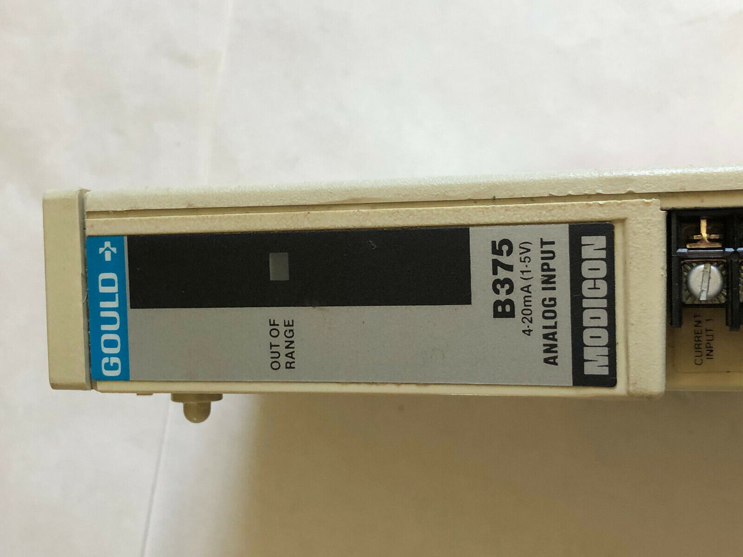 Gould As-B375-000 Modicon B375 I/O Module Analog Input 4-20Ma 1-5V ,Em