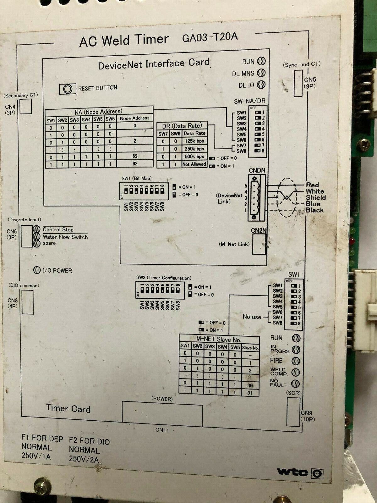 Wtc Ga03-T20a Ac Weld Timer Module,A9-1108,01A,A9-1108-6,Se