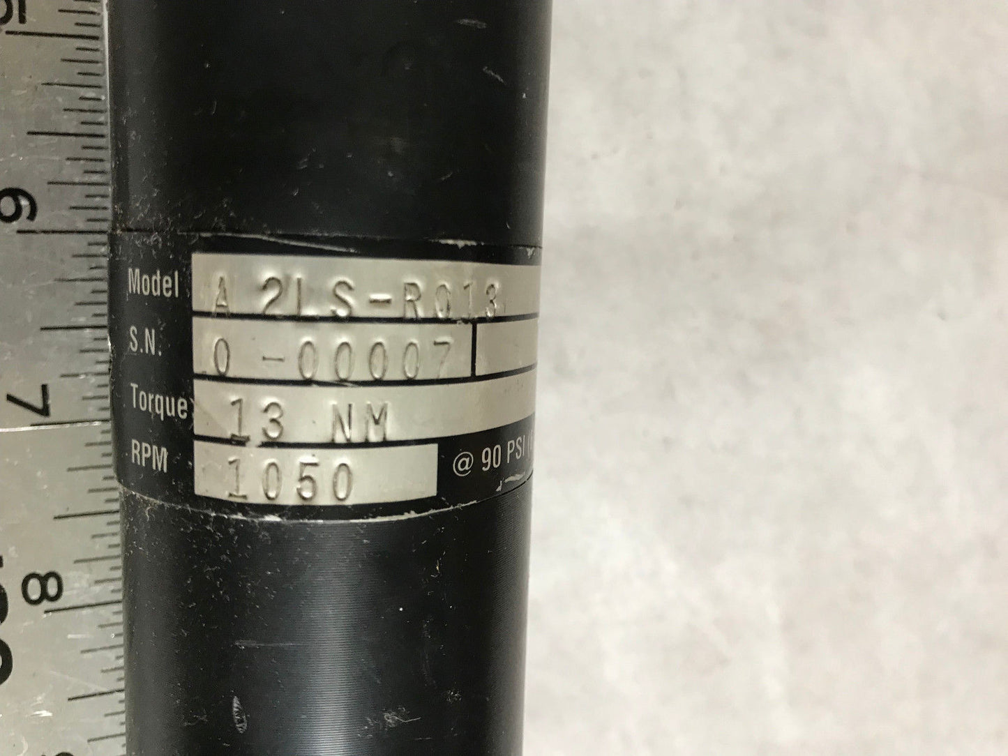 American A2ls-R013 Pneumatic Nutrunner 3/8"Drive,American Assembly A 2Ls-R013,Eo