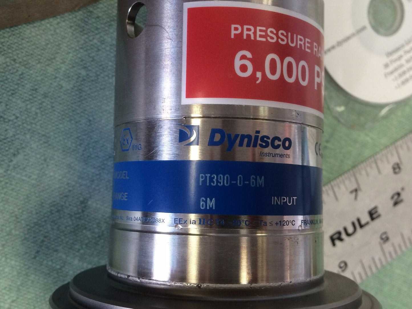 New Dynisco Pt390-0-6M Pressure Transmitter , Cy