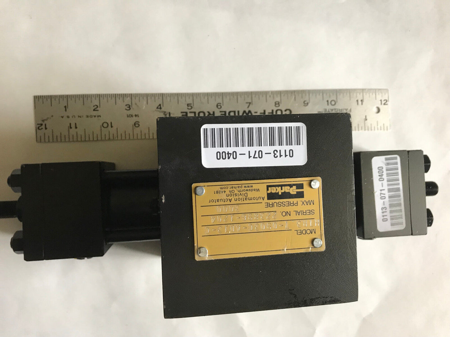 Parker Htr3 7-0903C-Ad13-C Hydraulic Rotary Actuator Htr3 90* Rotation,Htr3,Et