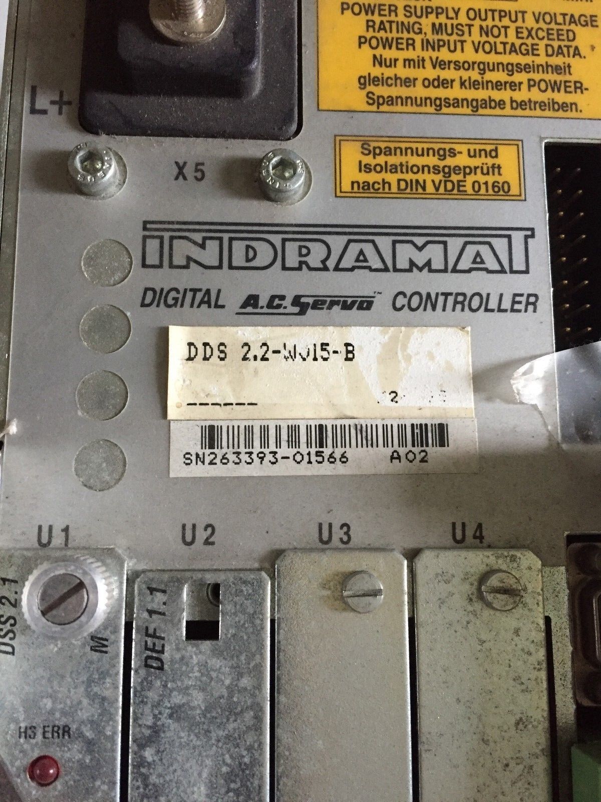 Indramat Dds 2,2-W05-B,Dds 2.2-W05-B Dds022w015be1201,Dds 02.2-W015-Be12,15A,Bd