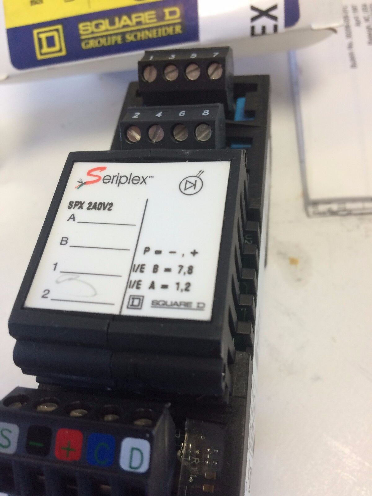 New Square D Seriplex Spx 2A0v2  I/O Module 87766,Cr