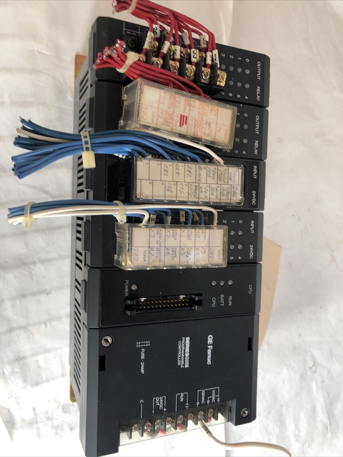 Ge Fanuc Ic610chs110a Plc System, Ic610cpu101c,Ic610mdl101a, Ic610mdl180a,Da