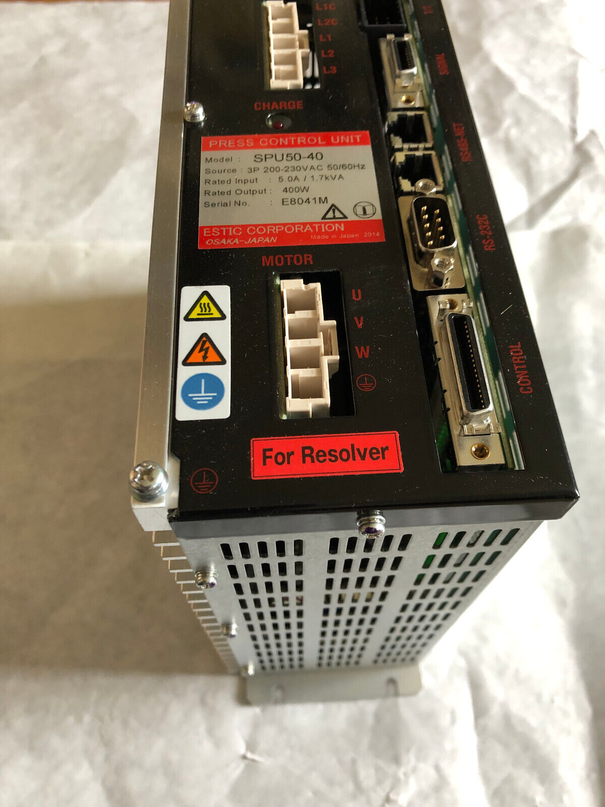 New Estic Spu50-40 Press Control Unit,400W Rated Output,3P 200,B70e3-Xx-5000,Ev