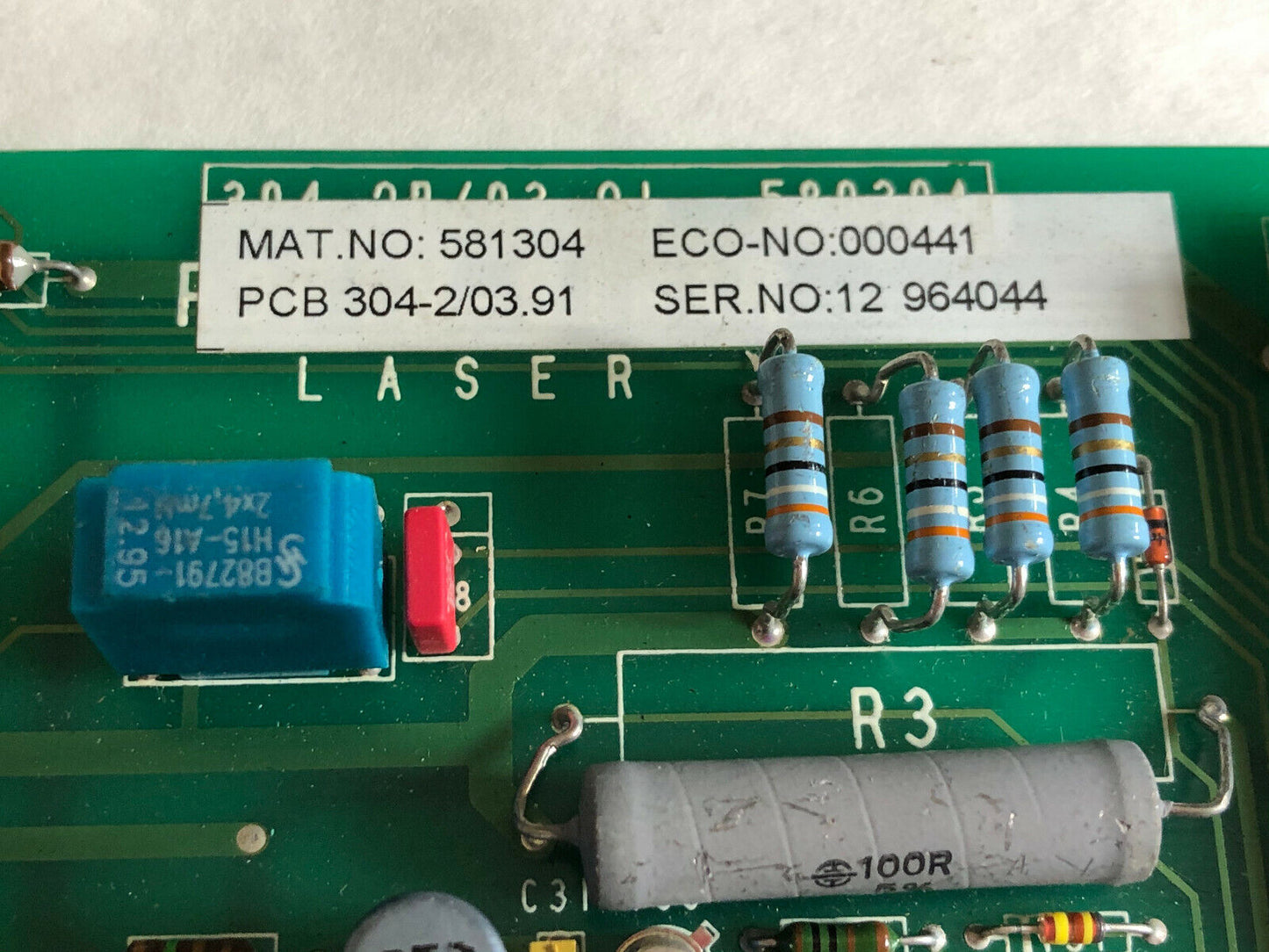 Rofin-Sinar 304-2/03.91,Rofin 581304,000441,Sinar 304-2L/03.91 580304 Board,An