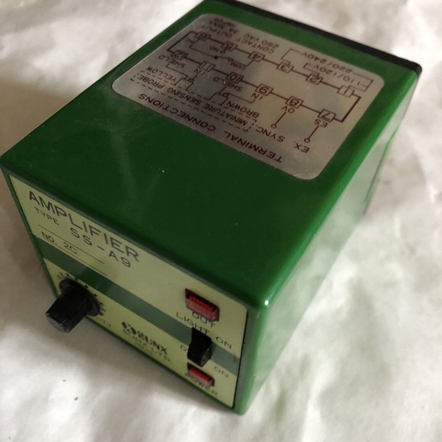 Sunx Amplifier Relay/ Sensor, 250Vac, 3A, Ss-A9 , No2c,Ao