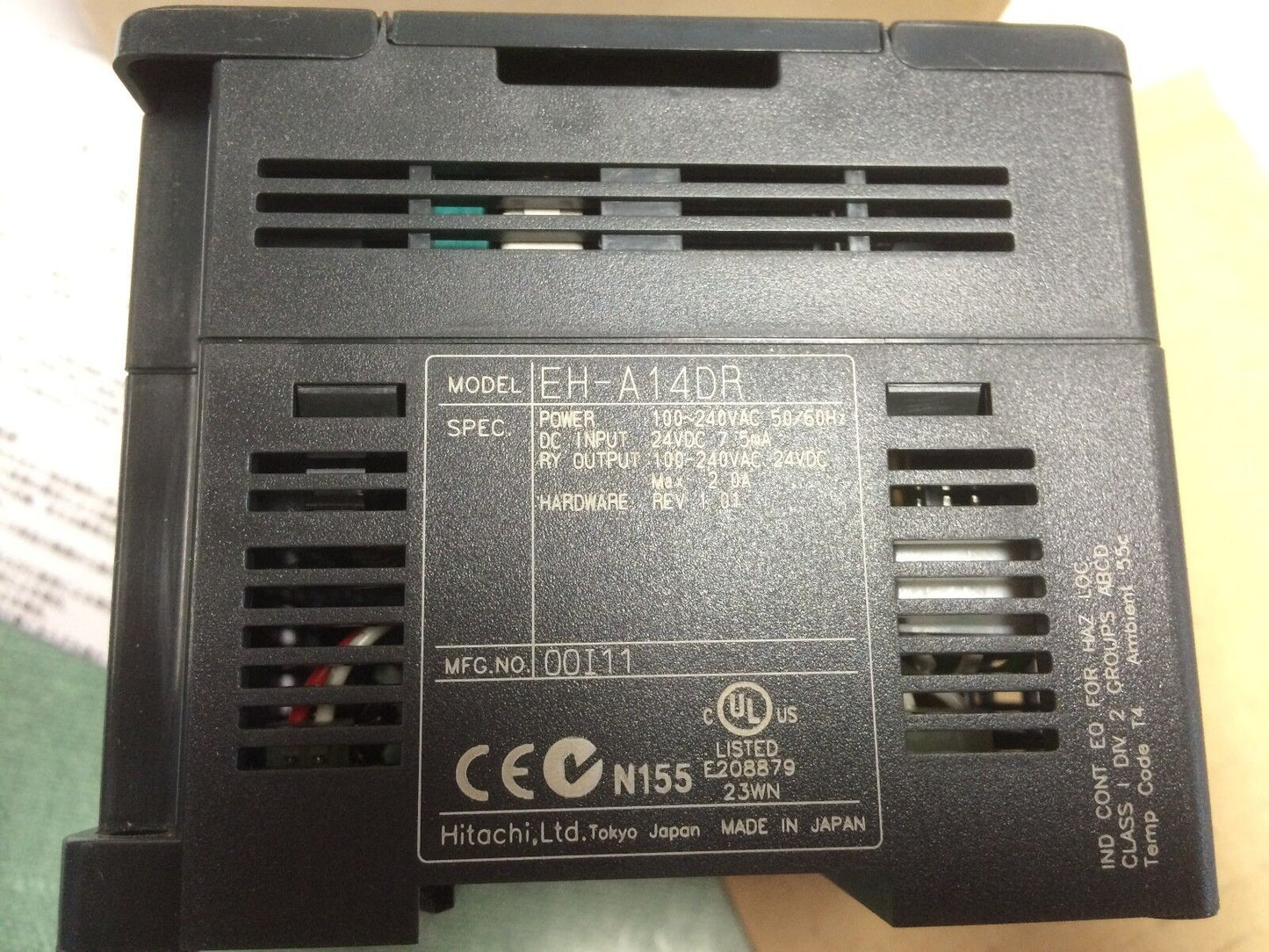 New Hitachi Plc 14Point 100/200Vac Eh-A14dr Programmable Controller,Bp,Cx