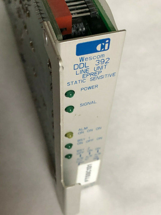 Wescom Ddl 392 91-Ddl392 Iss 2 Line Unit Erep,B75-000101B,C75-000100B,Cf