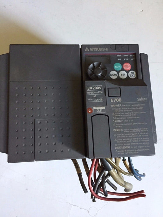 Mitsubishi Fr-E720-175Sc-N6,E700 Safety Inverter,17.5A,200-240V,Fr-E720-175Sc,Be