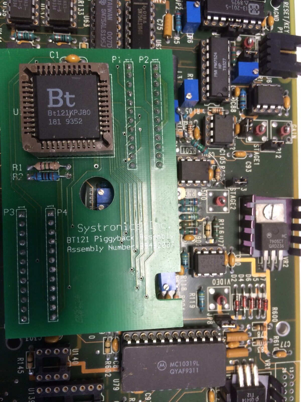 Systronics 89053181 Rec.C, 89482016  Circuit Board W/ 89482037 Bt121,Bv