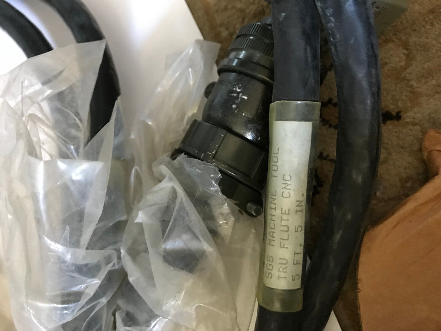 Lot 2 Sgs Zz00444 Encoder Cable Tru Flute Assy Size-20, Mr-20L,5Ft 5Inch
