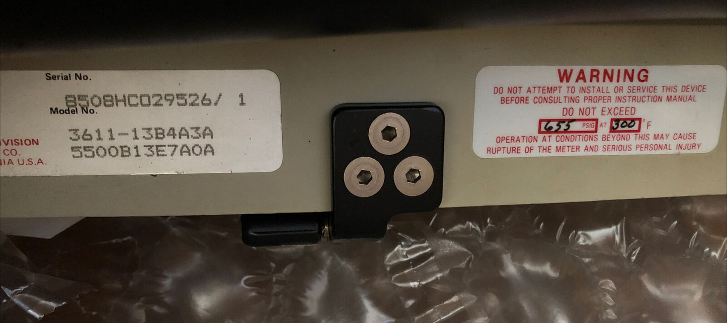 Brooks 8508H29526,3611-13B4a3a,Fh60xt Flow Sensor,G.P.M.Liquid 5500B13e7a0a,Bb