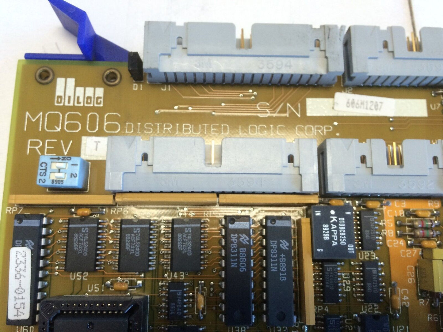 Dilog Mq606 Distributed Logic Mq606, 153103 Rev D,Bj