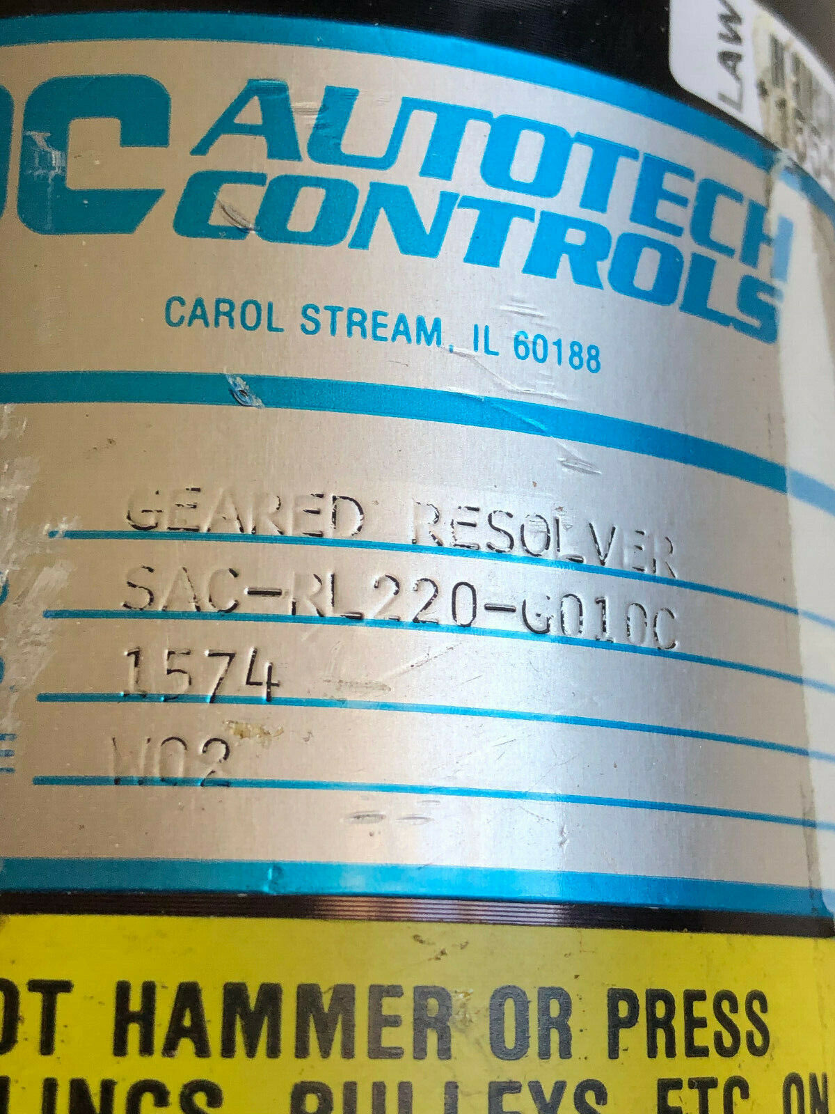 New Ac Sac-Rl220-G010c,Autotech Controls Sac-Rl220-G01dc Resolver Motor,Ar
