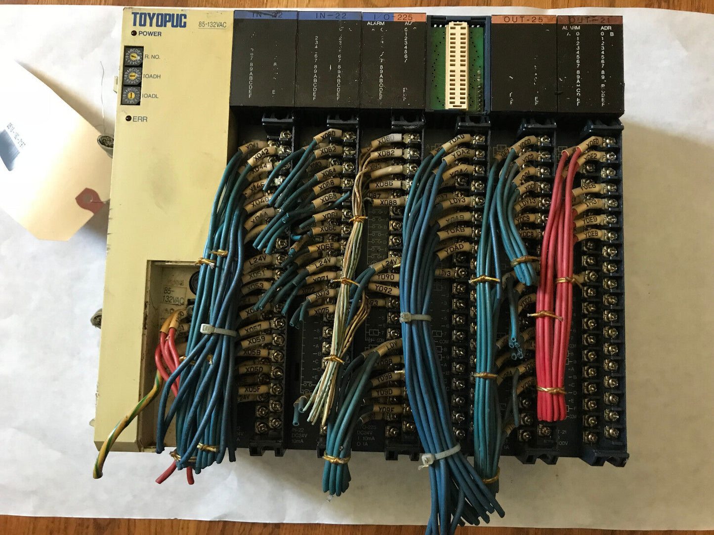 Toyoda Out-21,Tpk-2616,Tpr-2707 Toyopuc 6Slot Base,Psu,Tn-22,In-22,Out-25,Ea