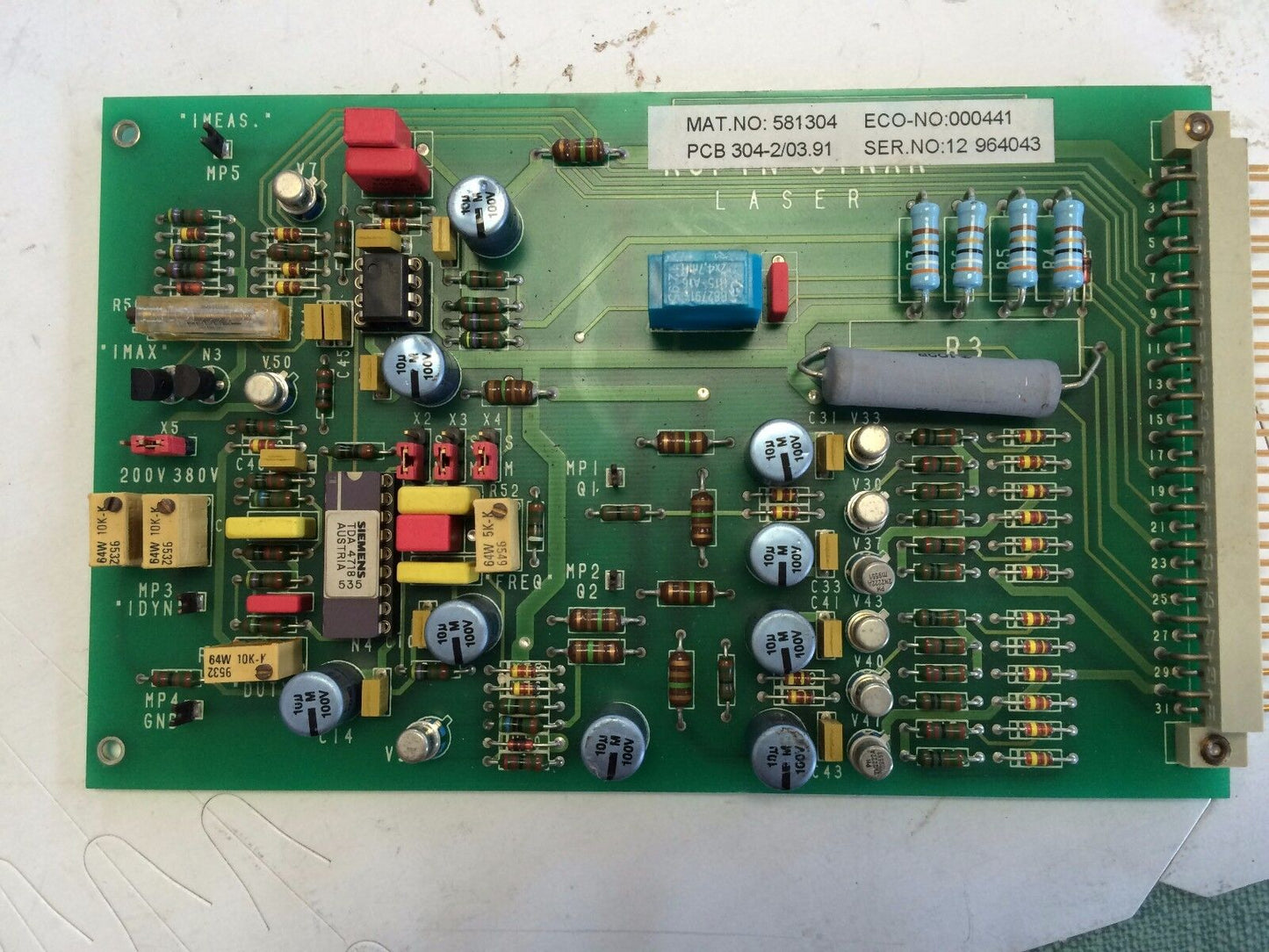 Rofin-Sinar 304-2/03.91,Rofin 581304,000441,Sinar 304-2L/03.91 580304 Board,An