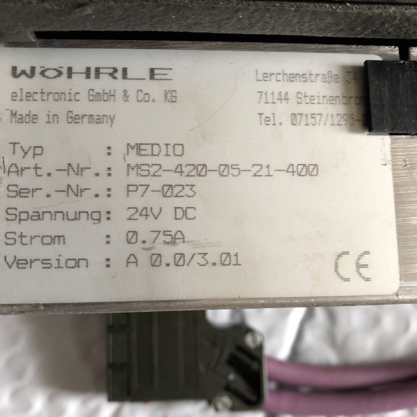 Wohrle Medio Operator Panels, 24 Vdc, Ms2-420-05-21-400,Ea
