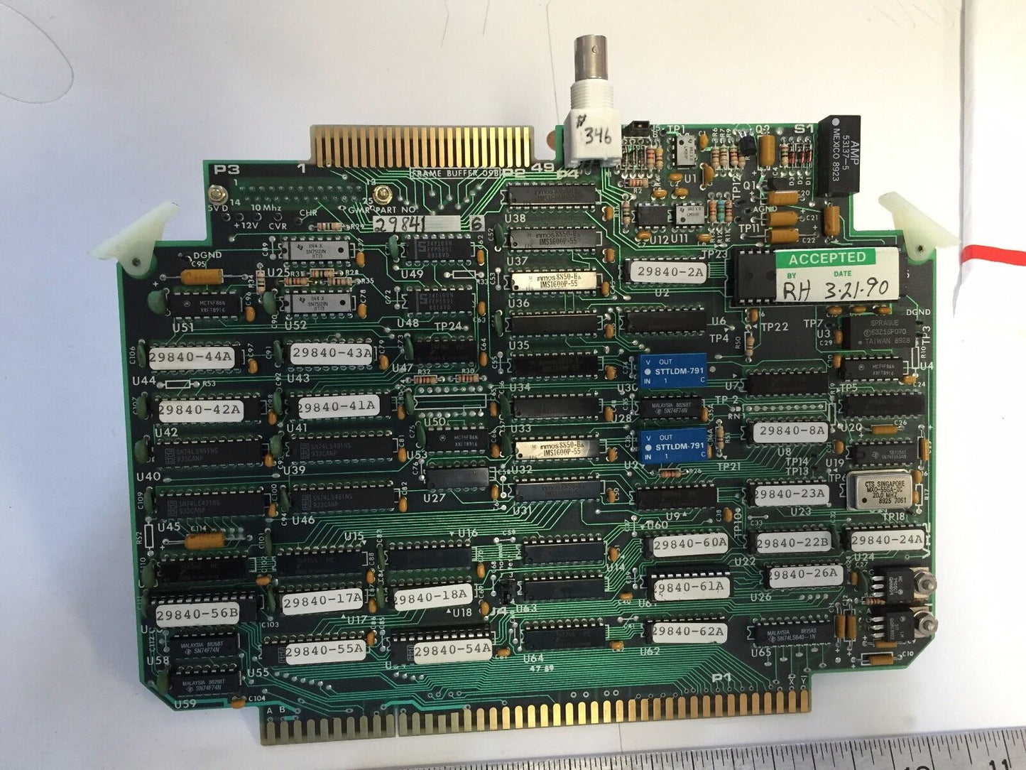 Gmr 29841 6,Gmr 298416,Frame Buffer 09B,29840 Rev.D,Ml1-0 Pcb Board,Sa