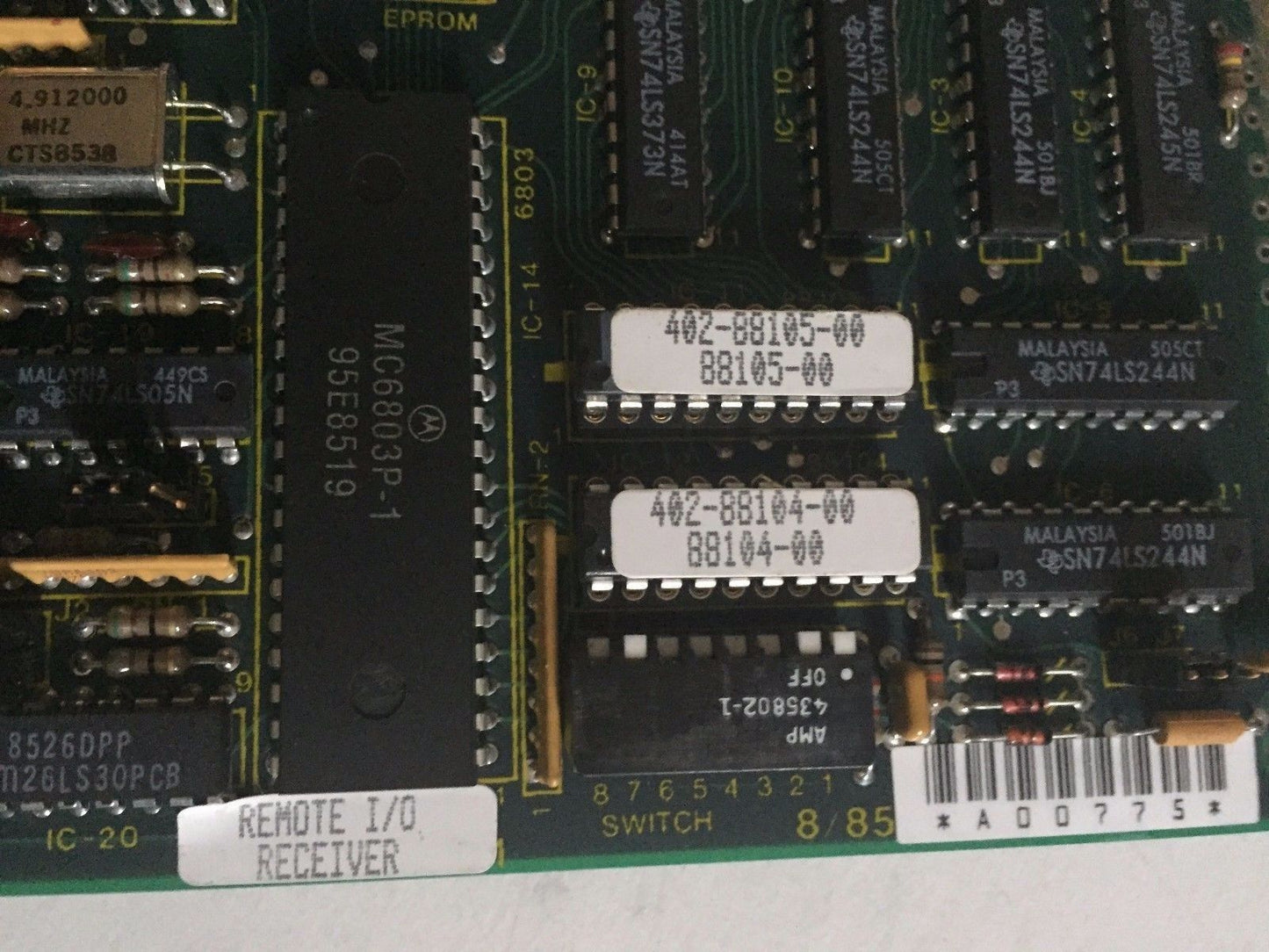 Giddings & Lewis 503-15275-27 Peripheral Micro Controller (Pmc) Tools,Es