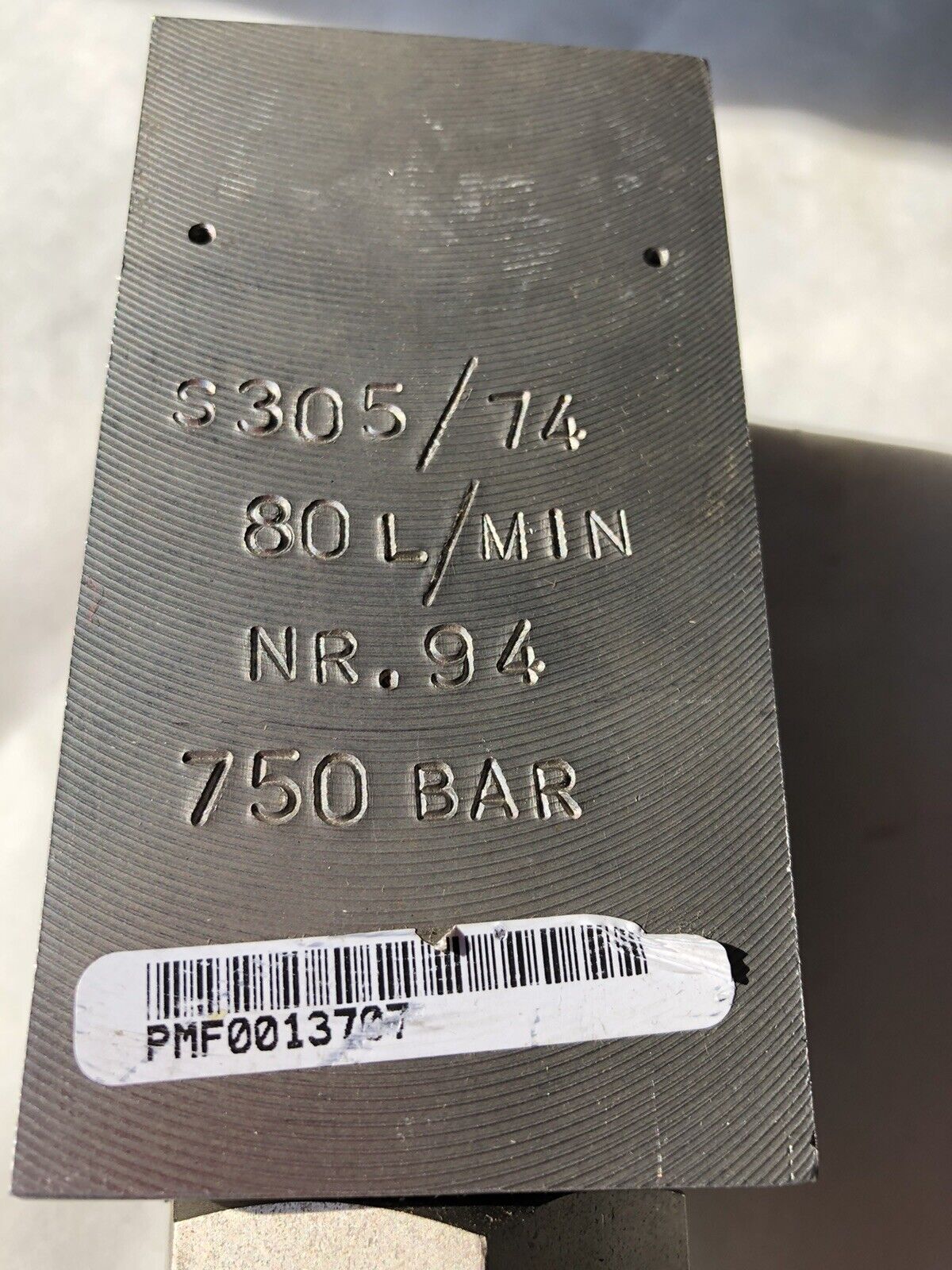 New Hauhinco S 305/74,S305/74 Hydraulic Solenoid Valve,750-Bar,3/4" Npt,94,97,Fl