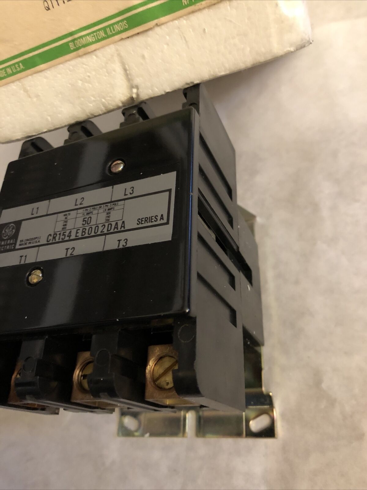 New Ge General Electric Dp Starter Contactor Cr154eb002daa,50 Amp, 3 Pole,Dc