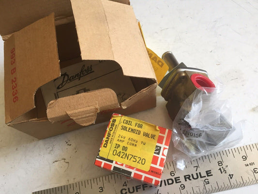 New Danfoss 32A0759,Evsi 10 2Way Valve 1/2" Npt 24Vac 9 W,Ip 00 042N7520,Ax