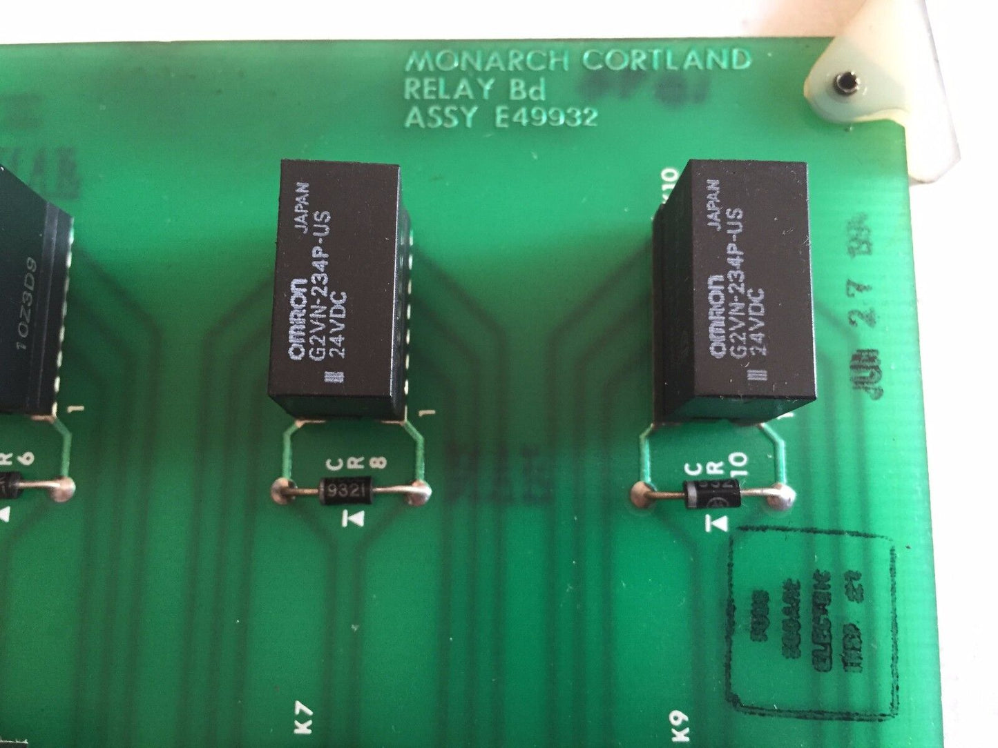 Monarch Cortland E49932,Circuit Board Relay Bd  Assy E49931,Monarch E49932,Ah,Eu