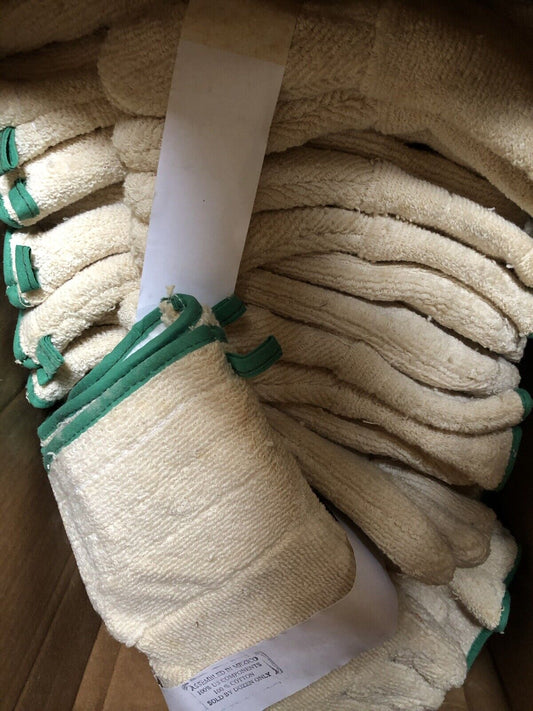 Lot 28 Pair Um-0382-0392-Gr 100% Cotton Terrycloth Lined Heavy Duty Gloves,Di