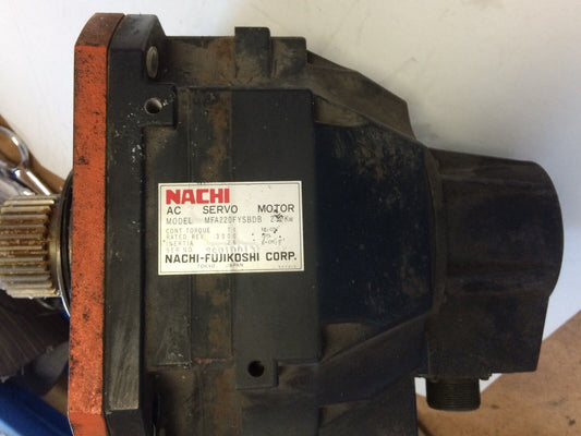 Nachi-Fujikoshi Nachi Mfa220fysbdb Ac Servo Motor, 2.2 Kw, Rpm: 3000,Tb