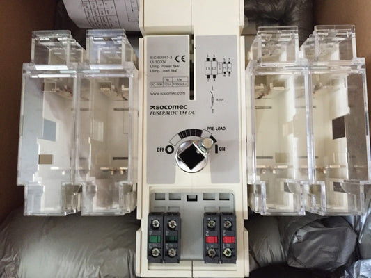 Socomec 38Dr 2012,Fuserbloc Lm Dc,Iec 60947-3 General Switch 125A,Ui 1000Vdc,Fm