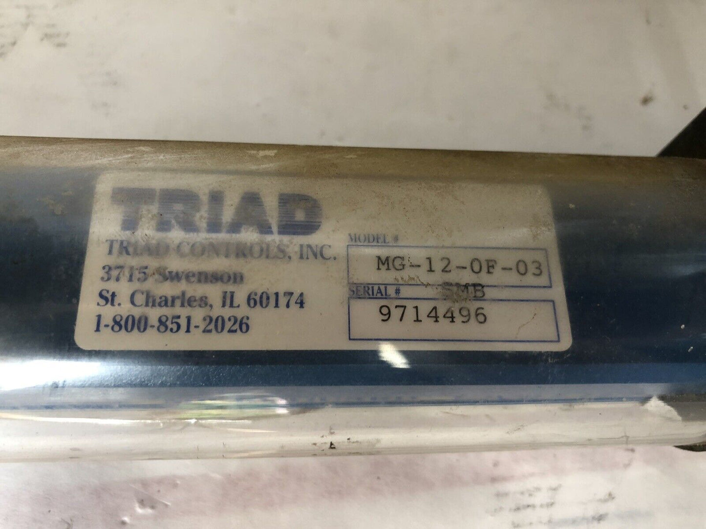 Lot Triad Mg-12-0F-03 Microguard Light Curtain Emitter, Receiver,Dl