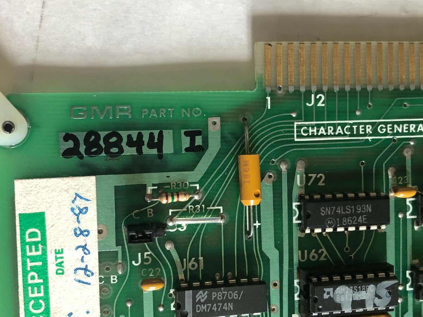 Gmr 28844 I ,Character Generator 09   Pcb Board,Gmr 28844I,Ff