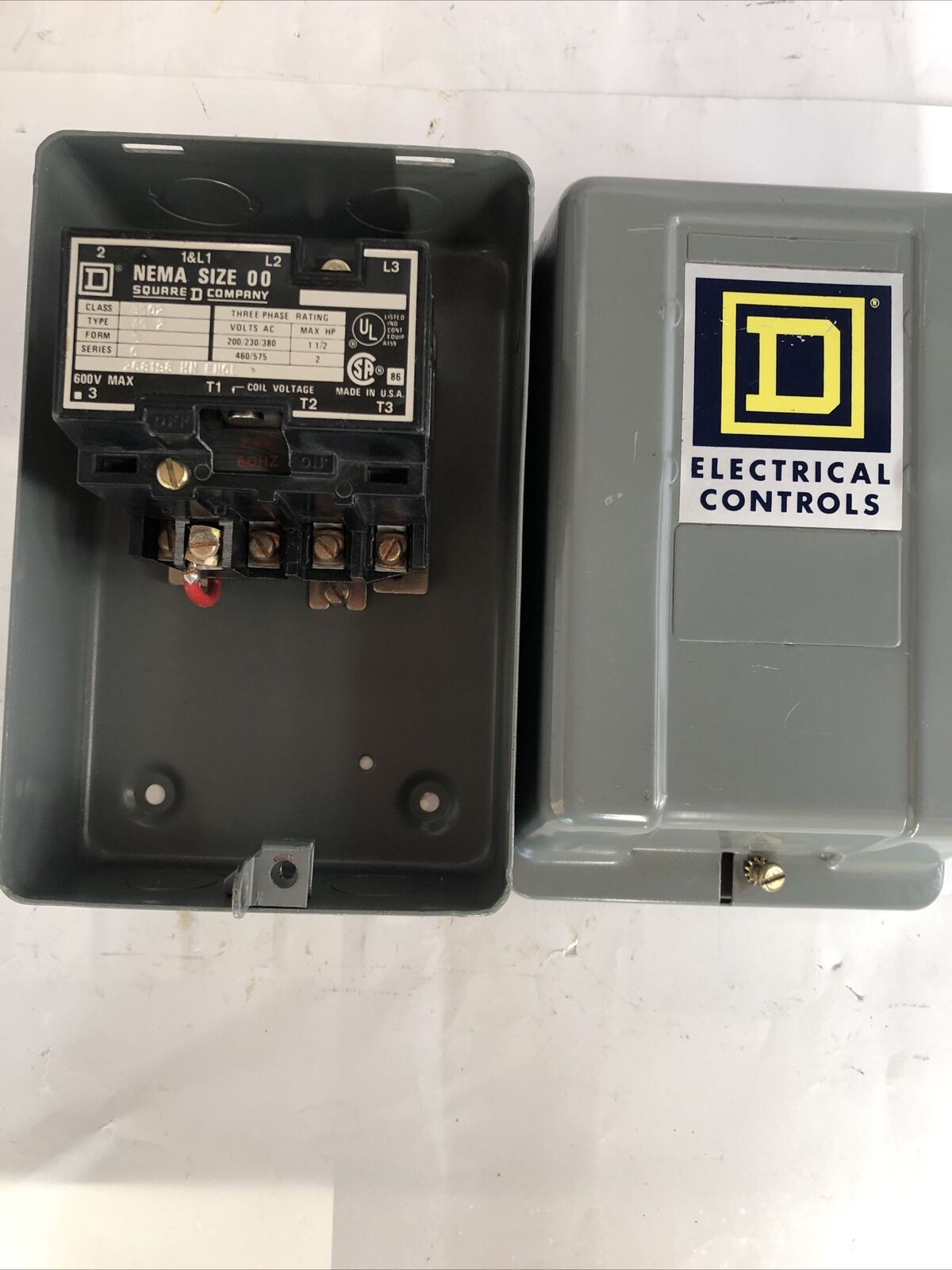New Square D Nema Size 00 Ag2 Starter 8502 Ag2,24V Coil,8502 Ag2,1 1/2Hp,Fl