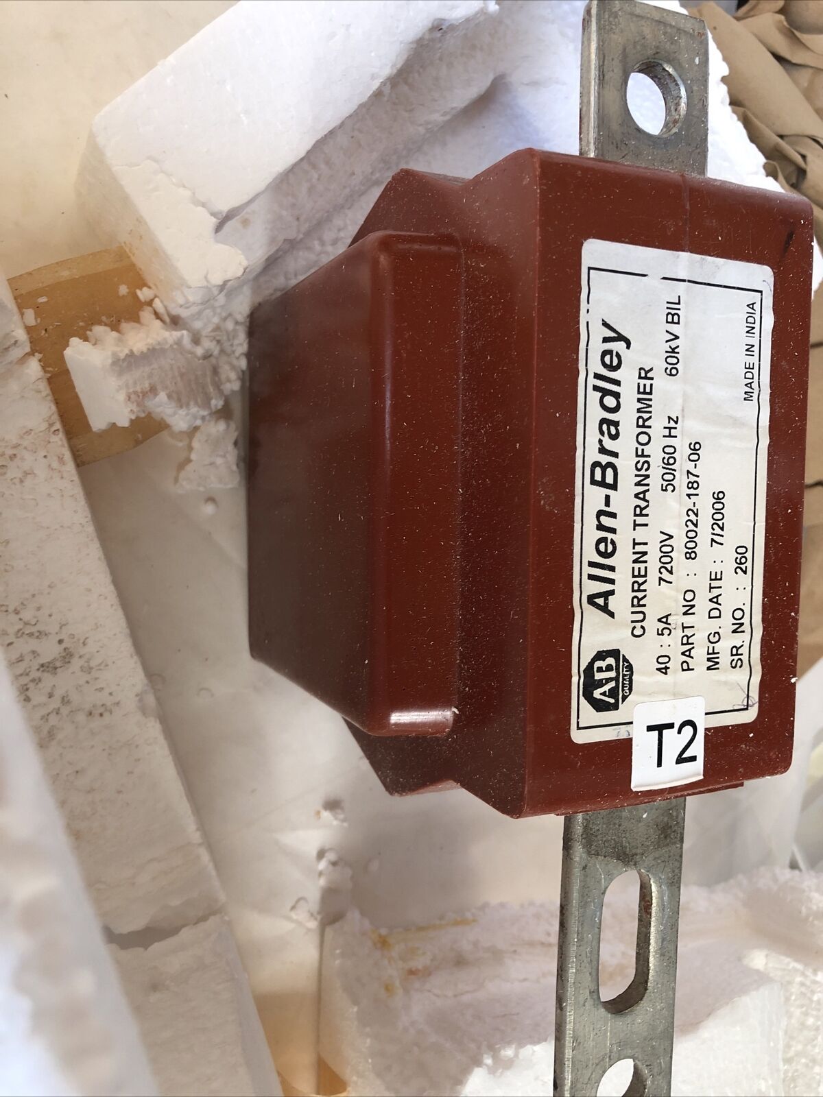 New Allen Bradley 80022-187-06 Current Transformer 40: 5A 7200V 60Kv,Dh