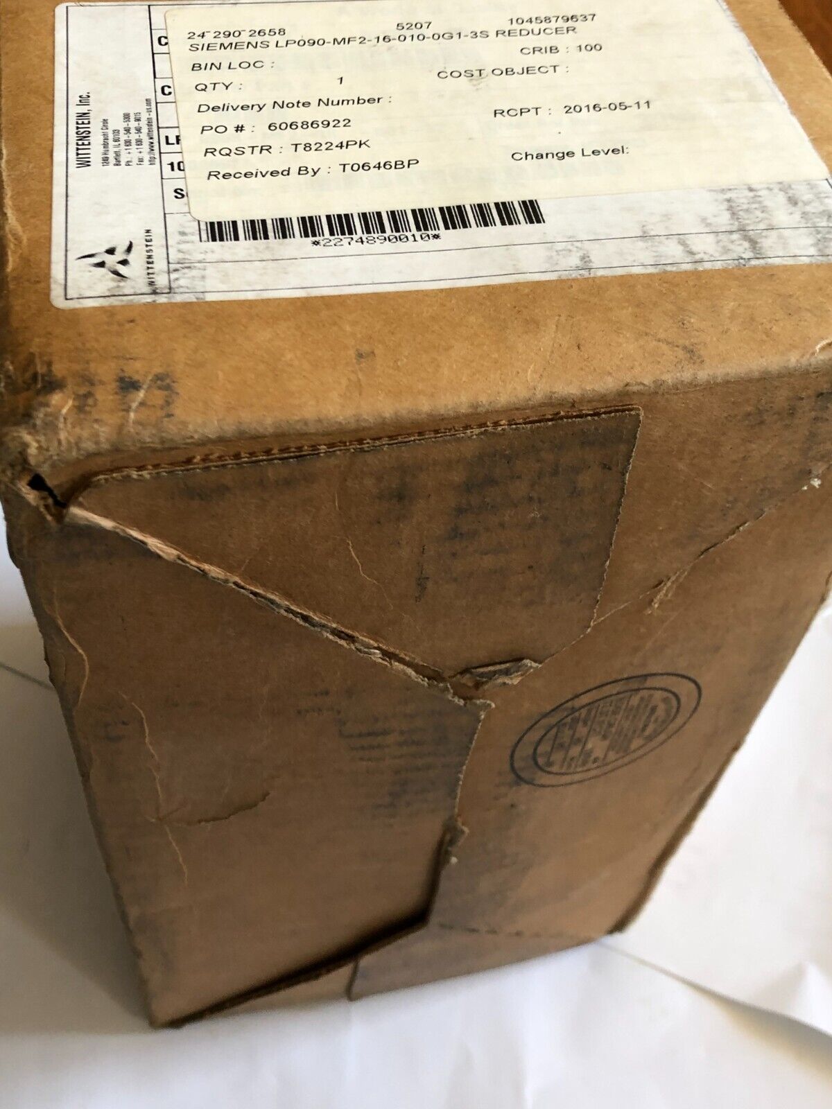 Wittenstein Lp 090S Mf2 16 0G1 3S Alpha Lp090s-Mf2-16-0G1-3S Gear Head Box,An