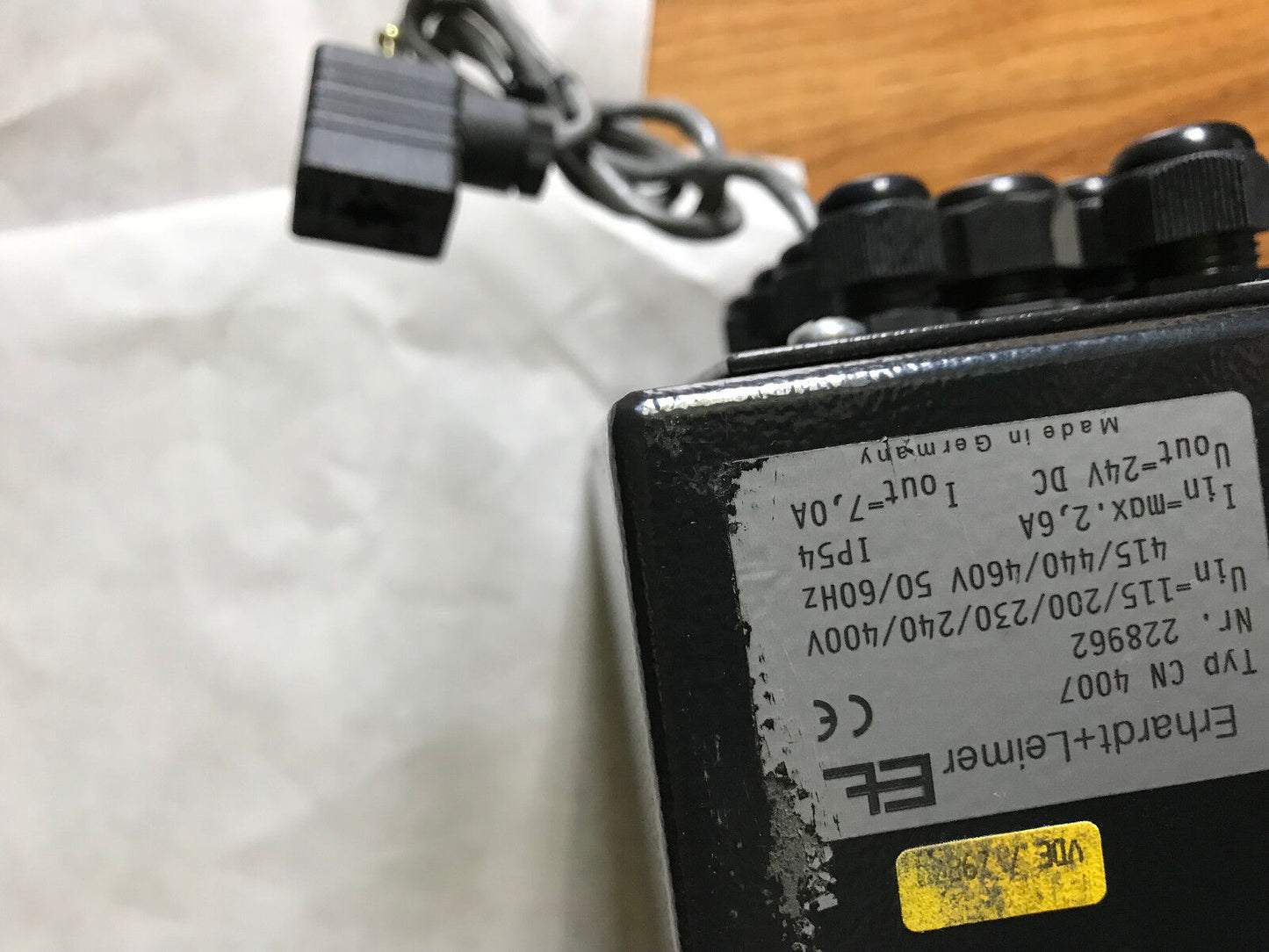 El Erhardt+Leimer Cn 4007 Digital Sensor 24 Vdc Nr 228962 Power Supply,Er