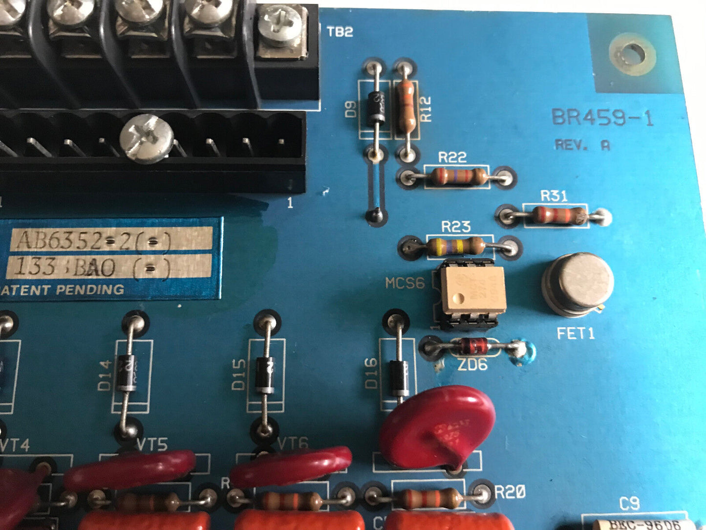 Pillar Ab6352-2,Ab6352-2 (-) Br459-1 Rev. A Robotic Servo Control Board,Si