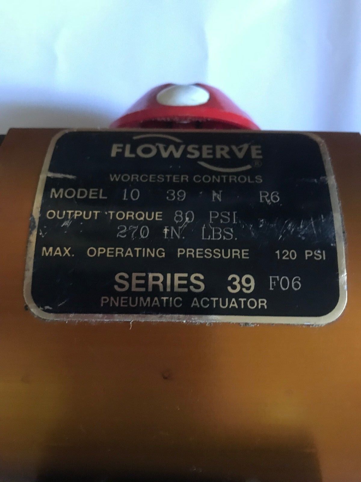 New Flowserve 10 39 N R6 Pneumatic Actuator,120-Psi,1" Npt,Mk502,Series 39,Ef
