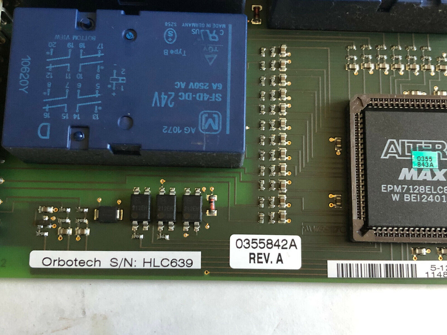 Orbotech 0355842A Rev. A Plc Board Controller,Orbotech Safety Chain,Sk